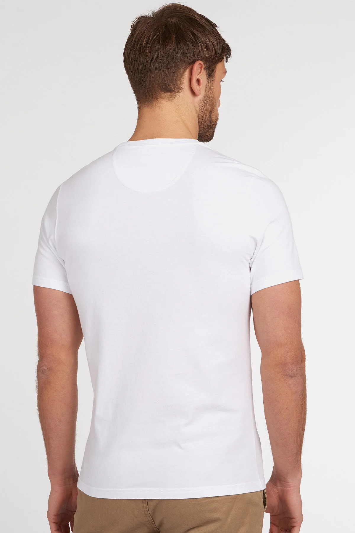 Casual Cotton T-shirt - WHITE
