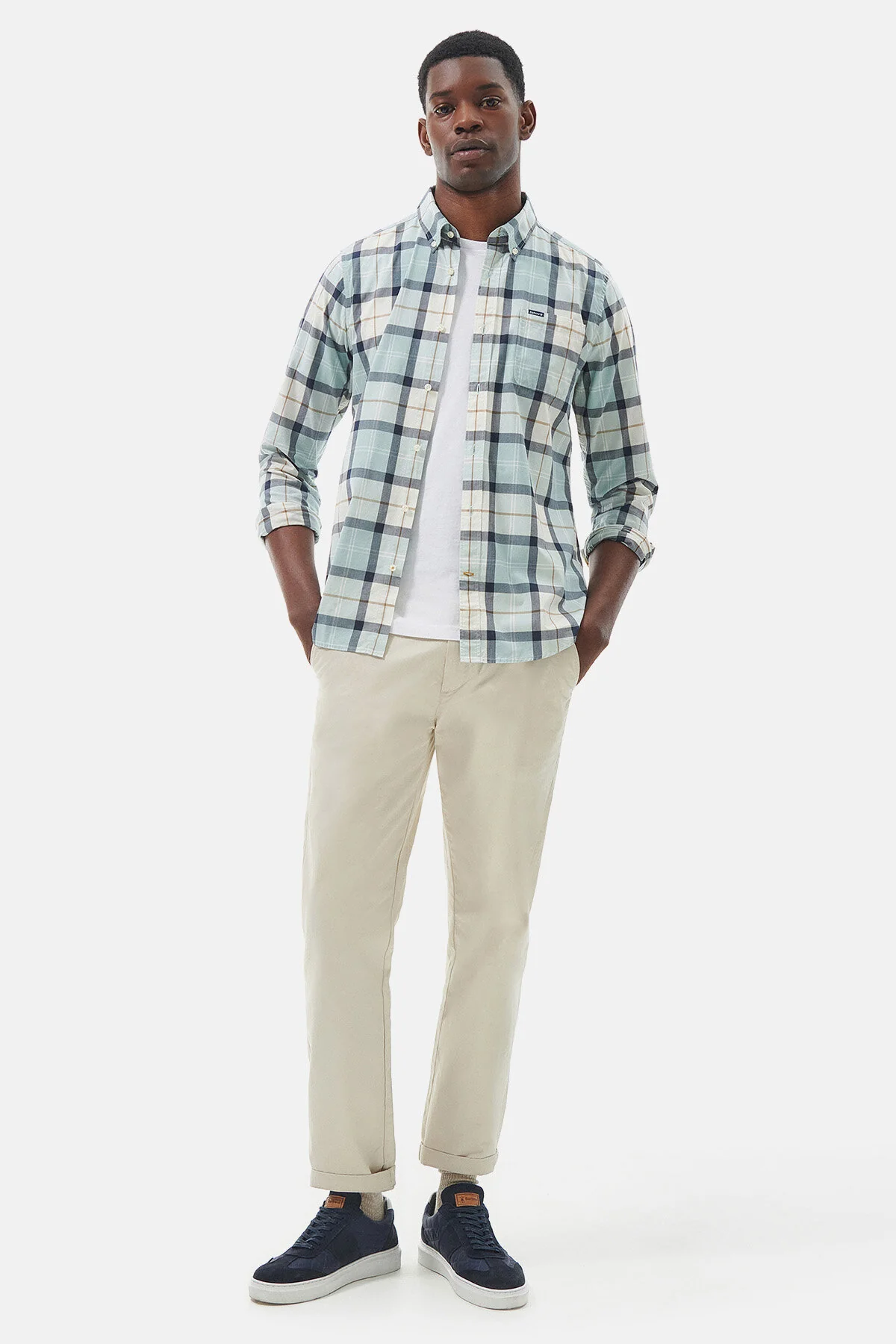 Rawley shirt - BLUE CHALK TARTAN