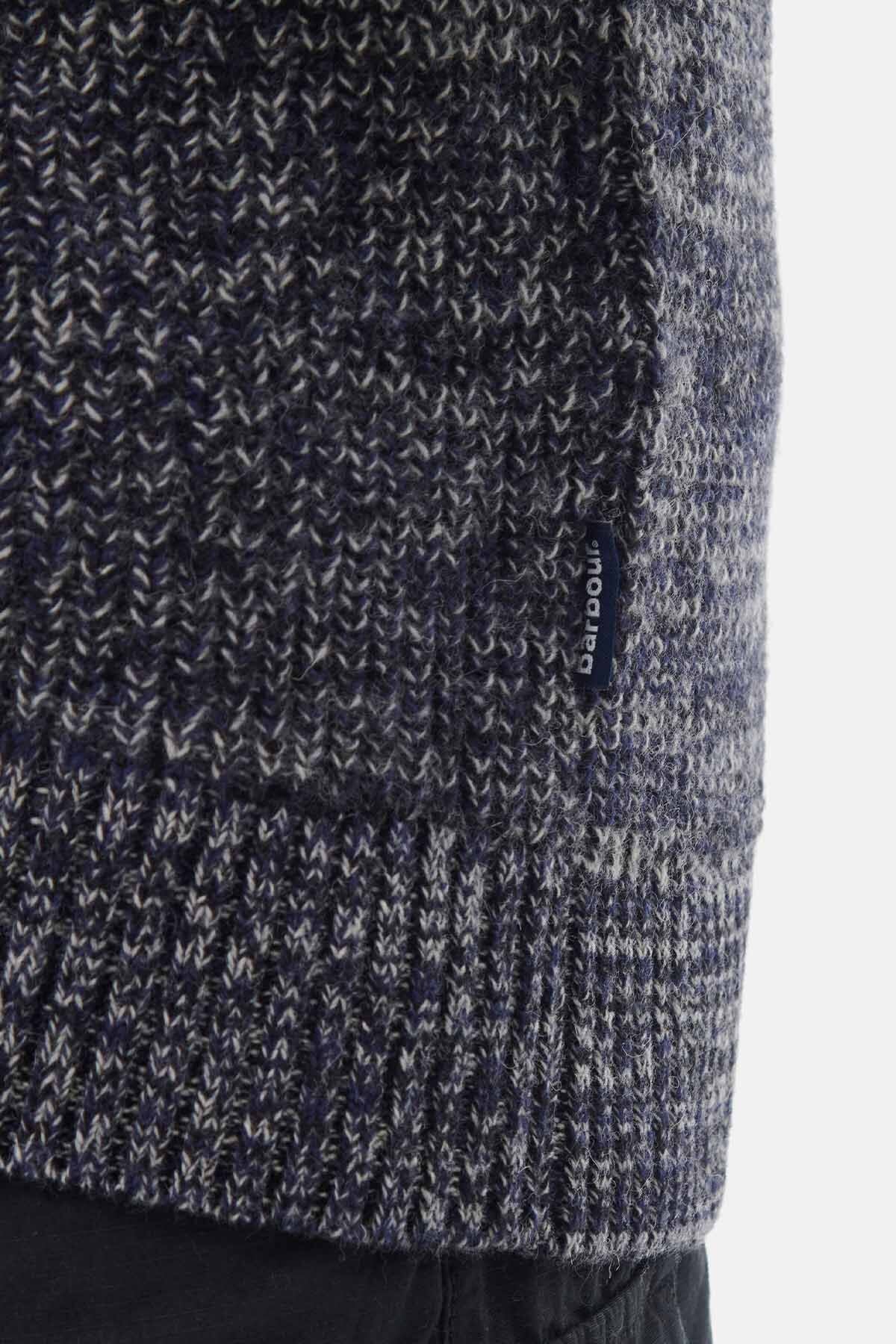 Sid Knitted Cardigan - NAVY MARL