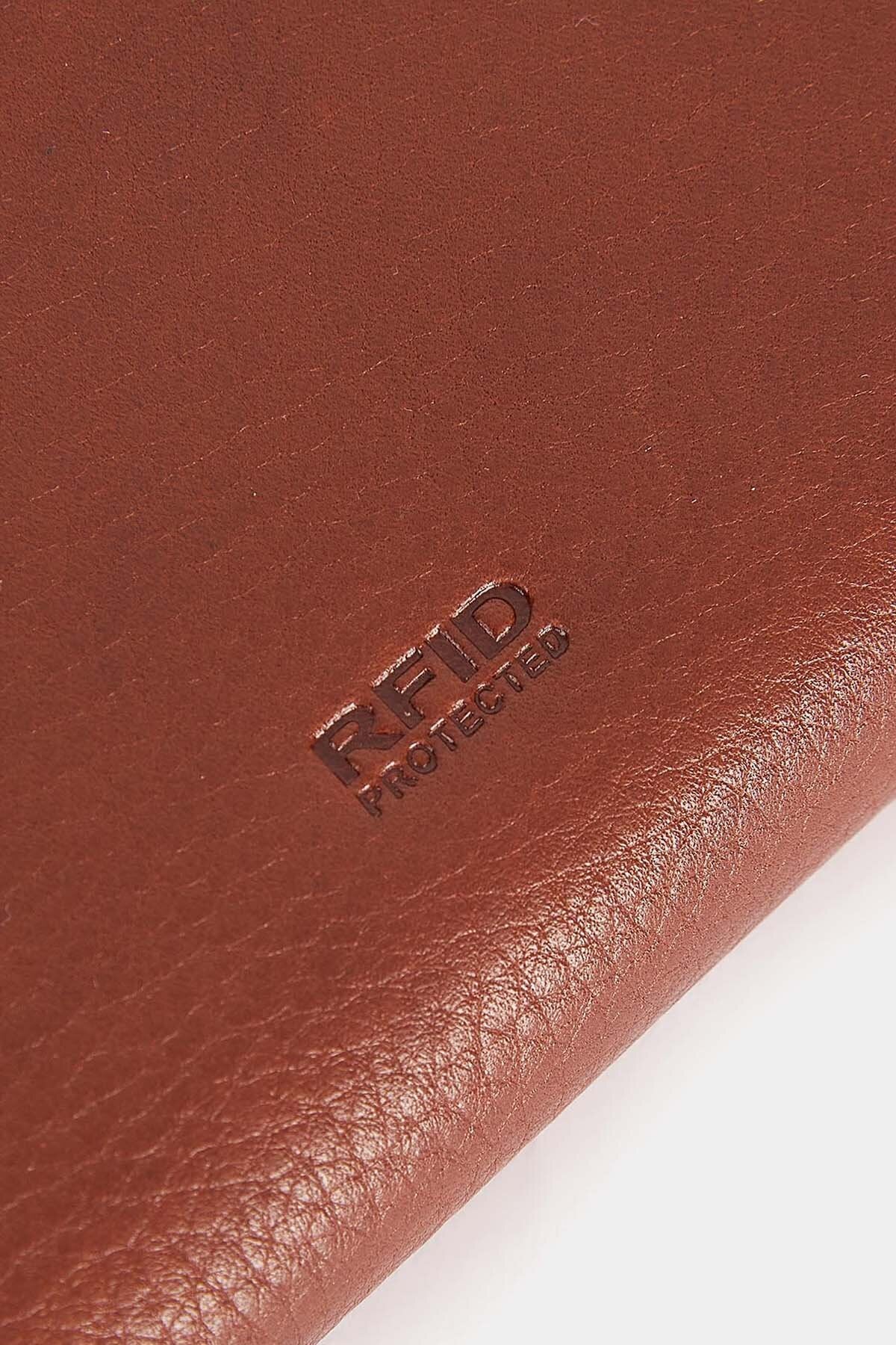 Laire Leather Matinee Purse - BROWN