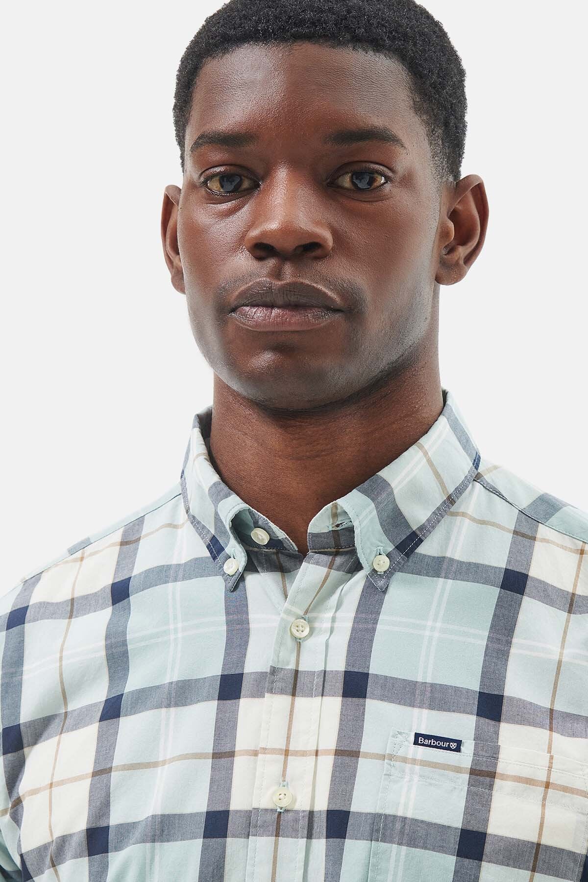 Rawley shirt - BLUE CHALK TARTAN