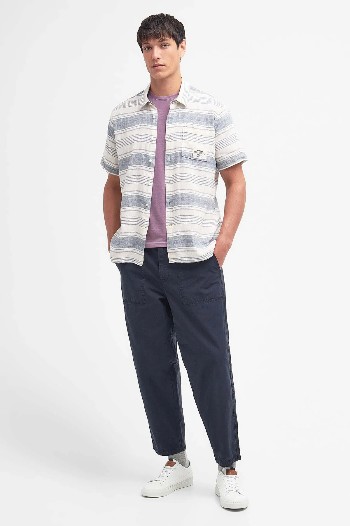 Crimwell Striped Shirt - WHISPER WHITE