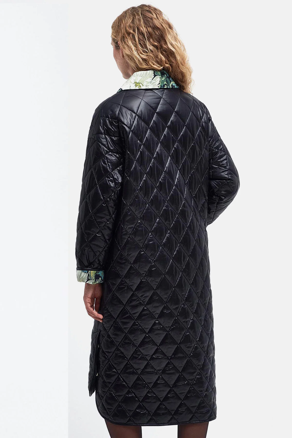 Laving Quilted Jacket - BLACK/PAPAVERA