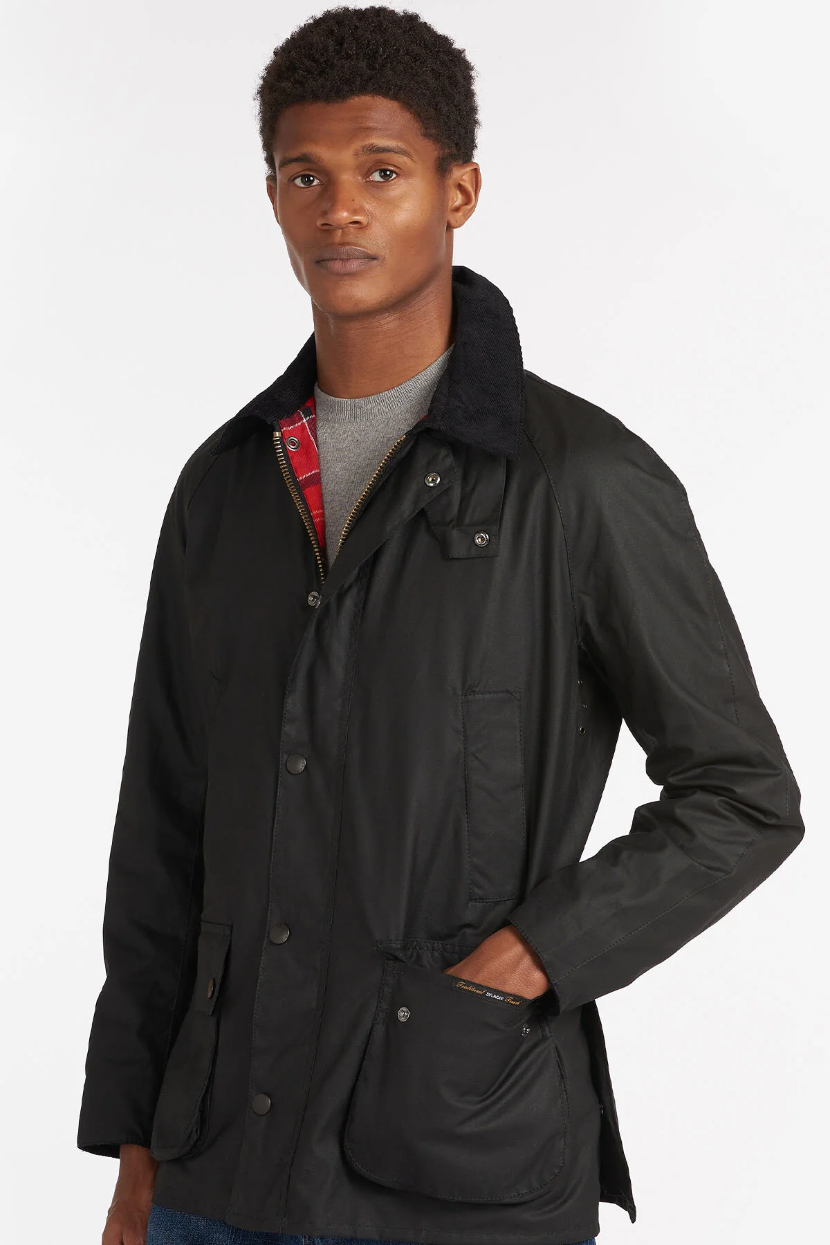 Ashby Waxed Cotton Jacket - BLACK