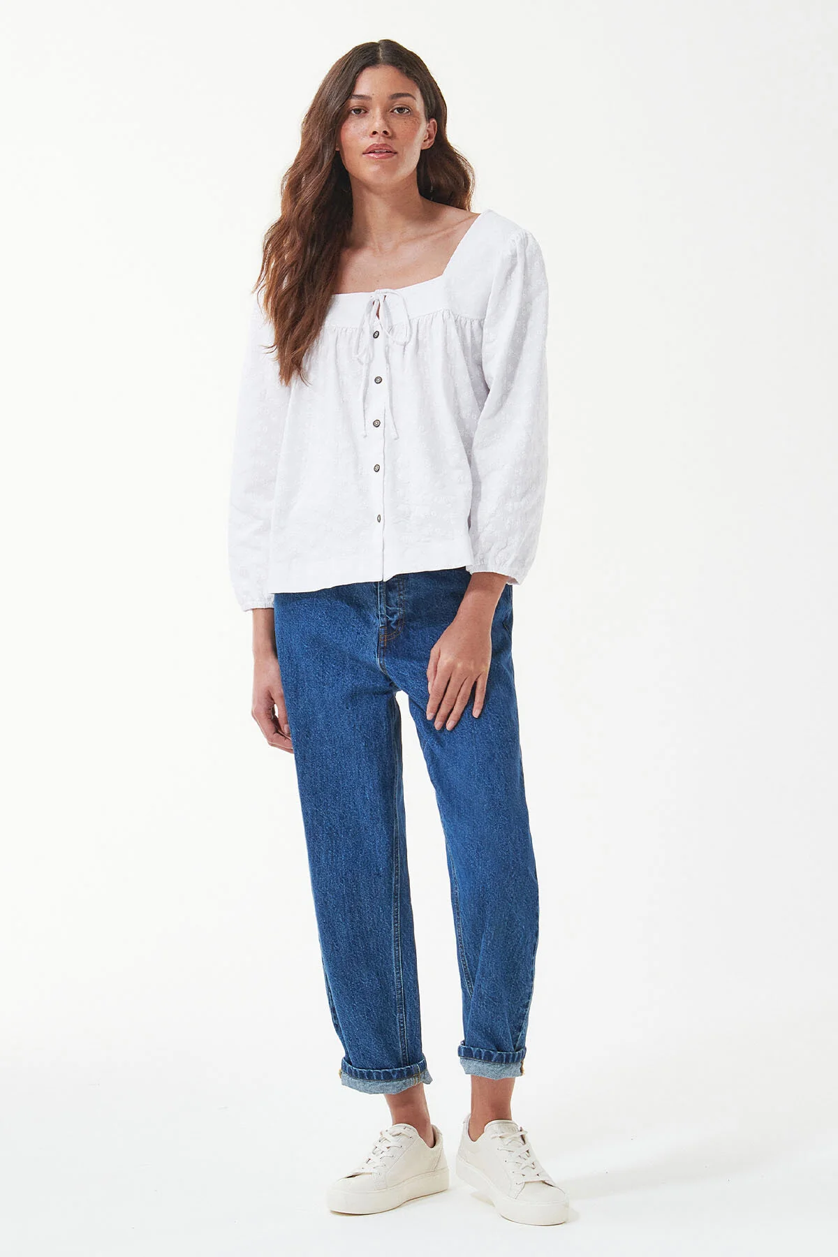 Delphinium top - WHITE