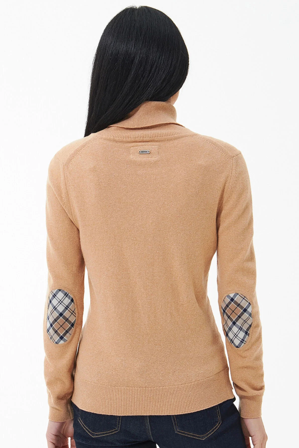 Roll Collar Sweater - CARAMEL HESSIAN TART