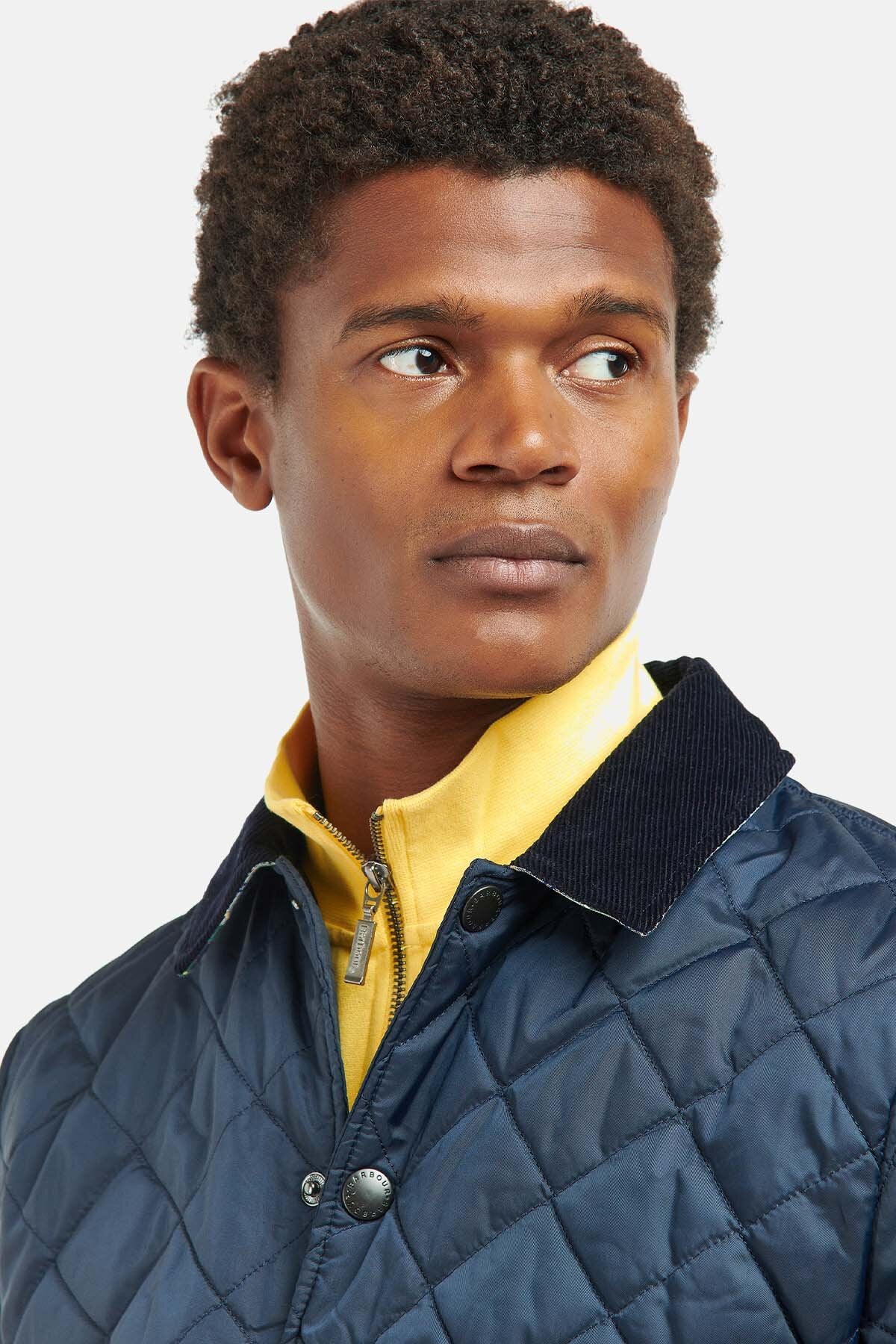 Crested Herron Quilted Jacket - NAVY/SUMMER IVY