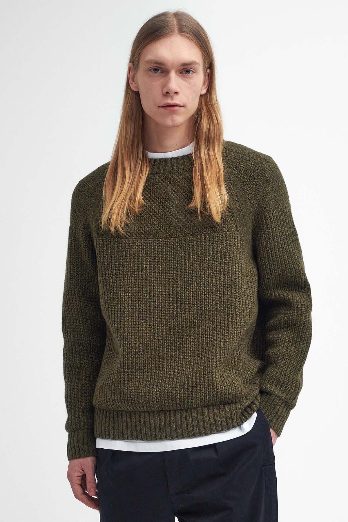 Gansey Oversized Crew Neck Jumper - SAGE MIX