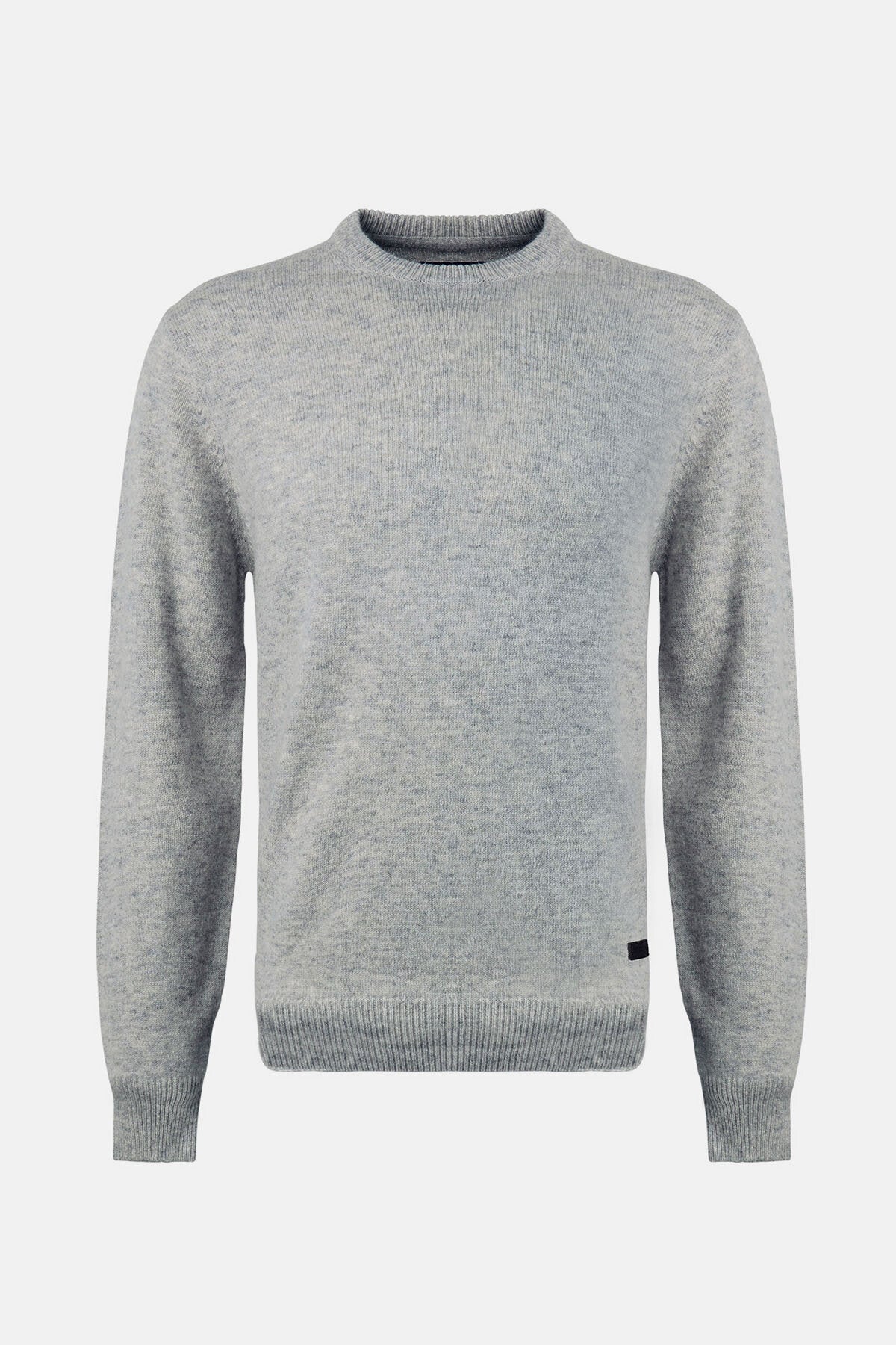 Essential Crew-Neck Sweatshirt - LIGHT GREY MARL