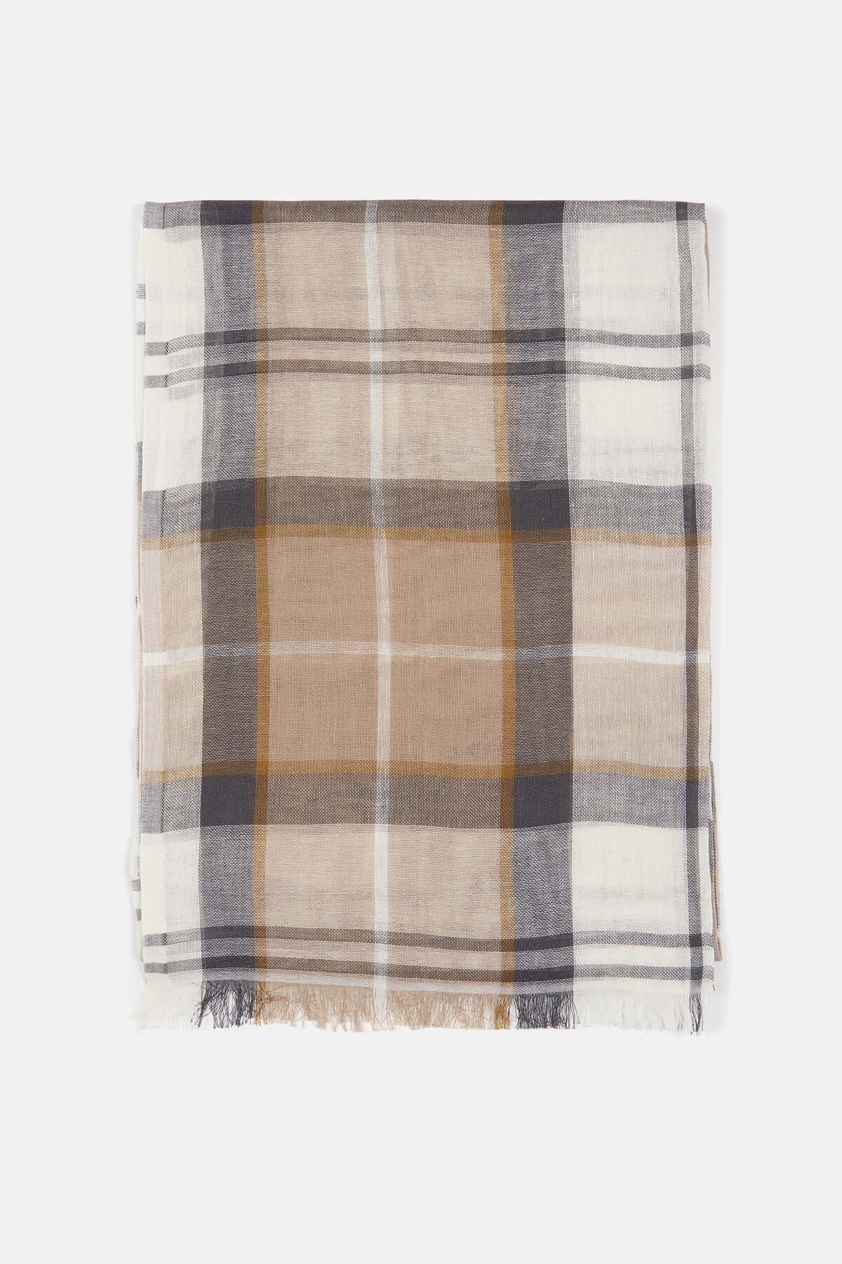 Welton Tartan Scarf - AMBLE SAND TARTAN