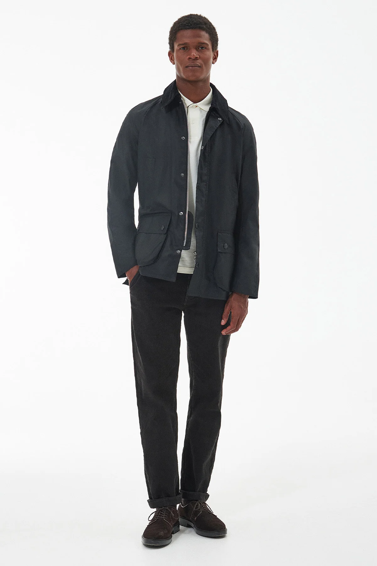 Ashby Wax Jacket - BLACK/CLASSIC