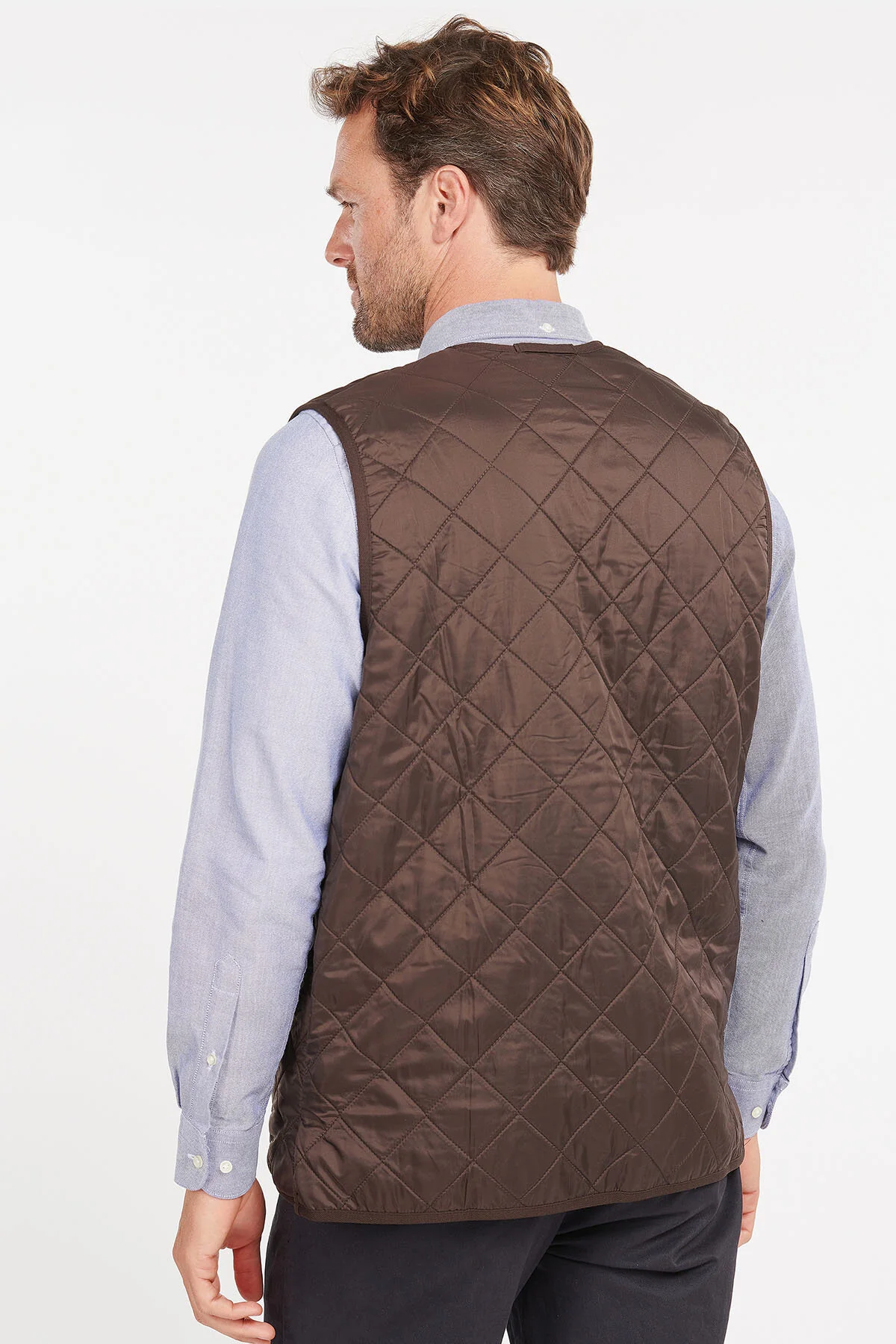 Polarquilt Waistcoat/Zip-In Liner - DARK BROWN
