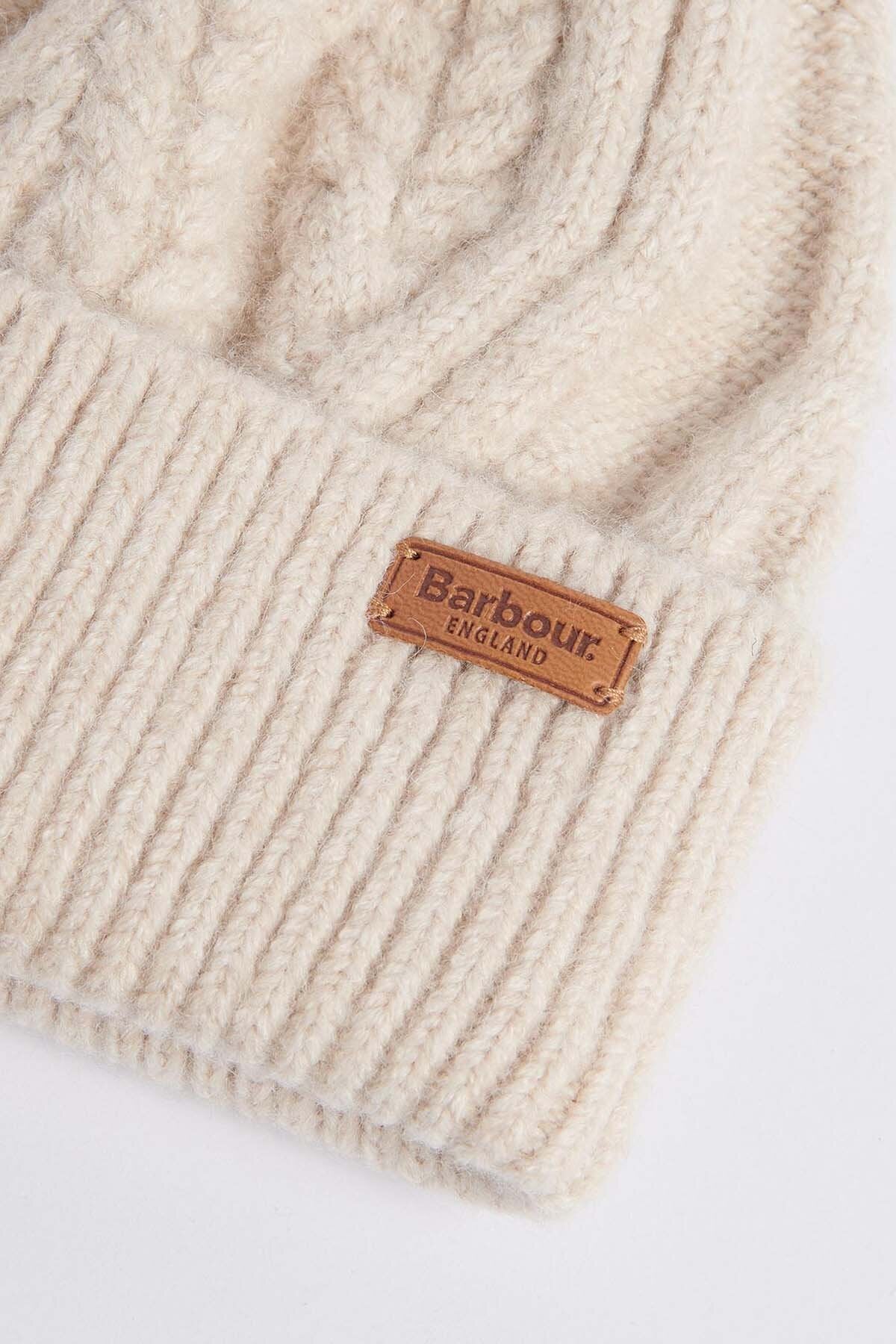 Elsdon Cable-Knit Beanie - EGGSHELL