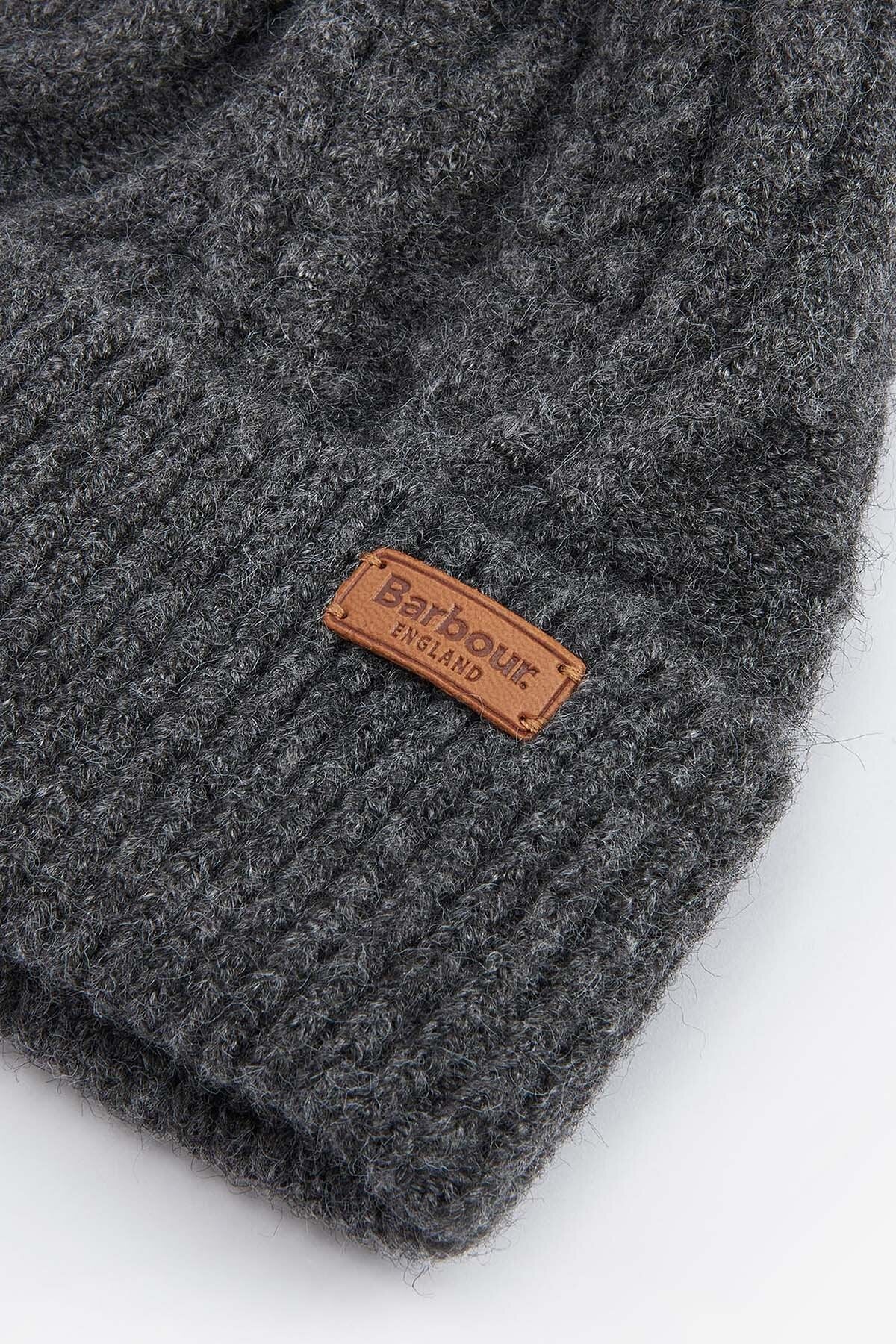 Elsdon Cable-Knit Beanie - GREY