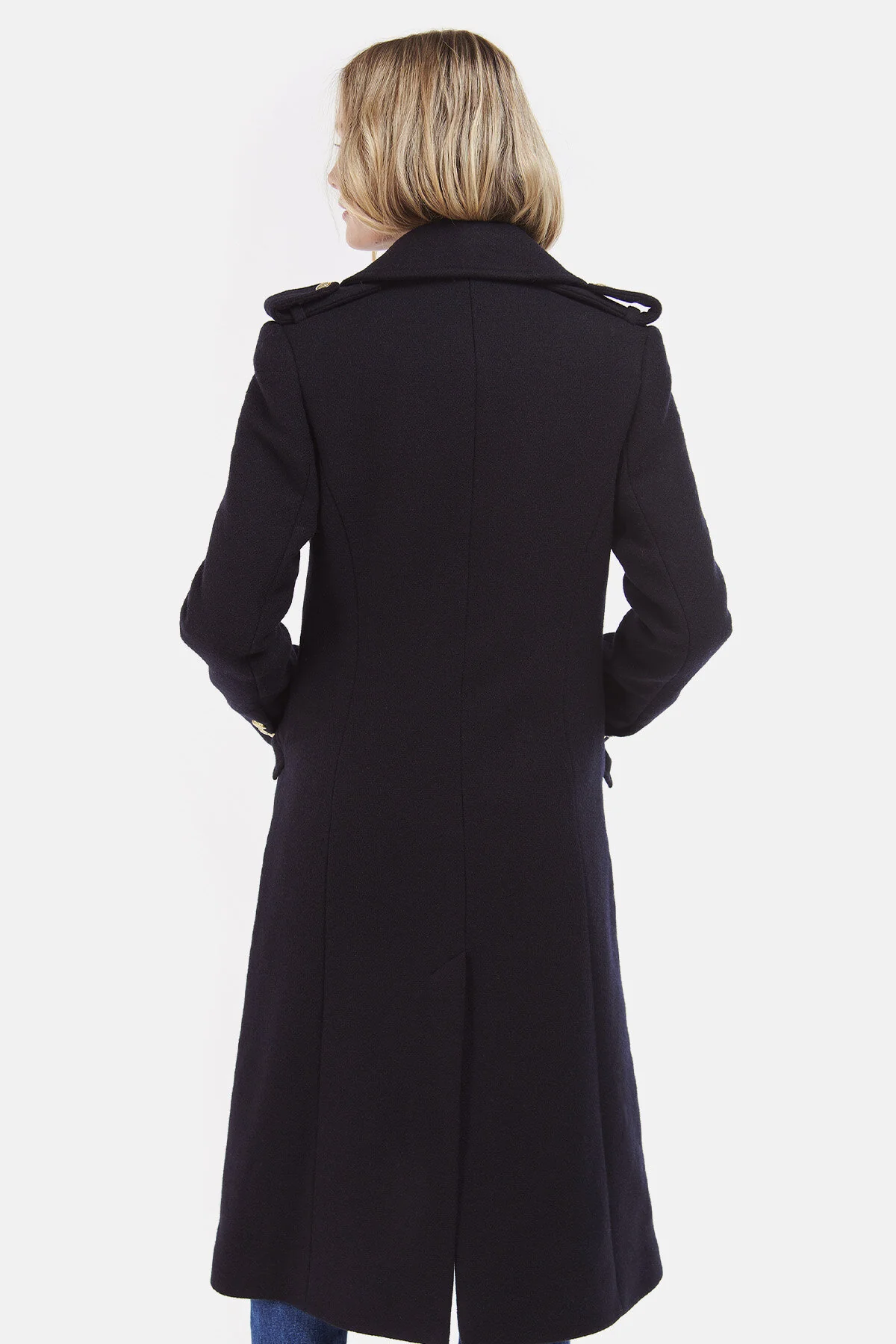 Inverraray Wool Coat - NAVY