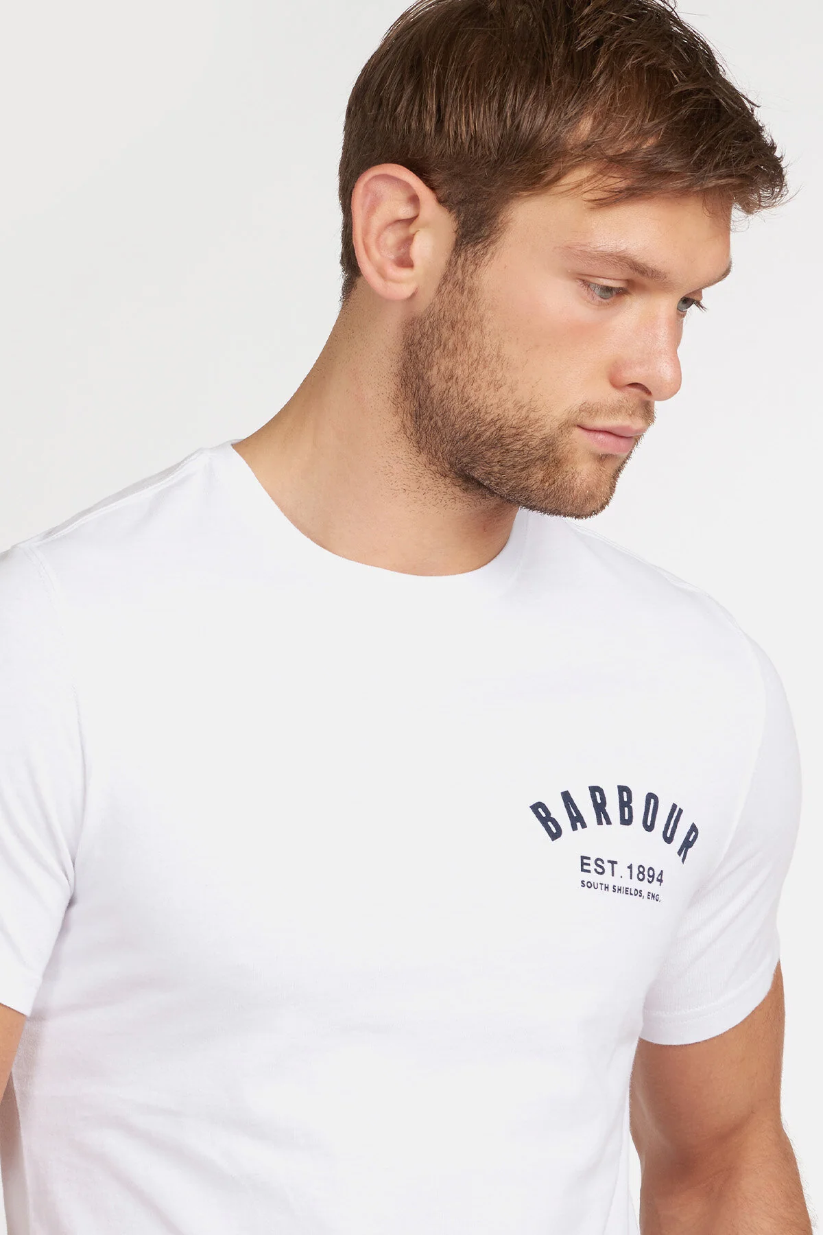 Casual Cotton T-shirt - WHITE