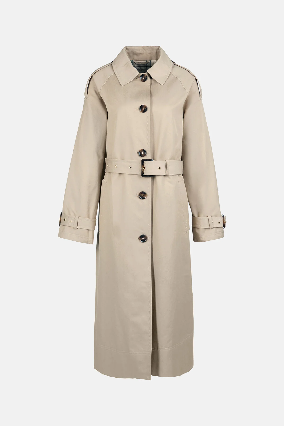 Marie Showerproof Trench Coat - LIGHT FAWN/ANCIENT P