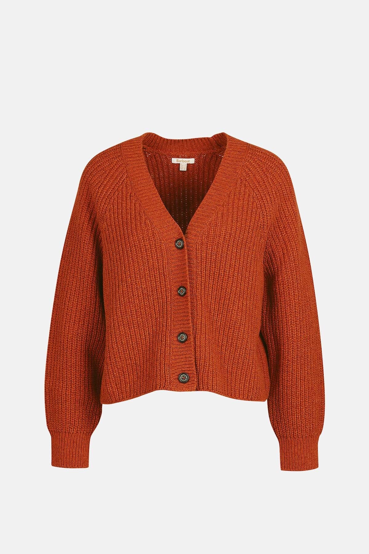 Devon Cardigan - BURNT RUSSET