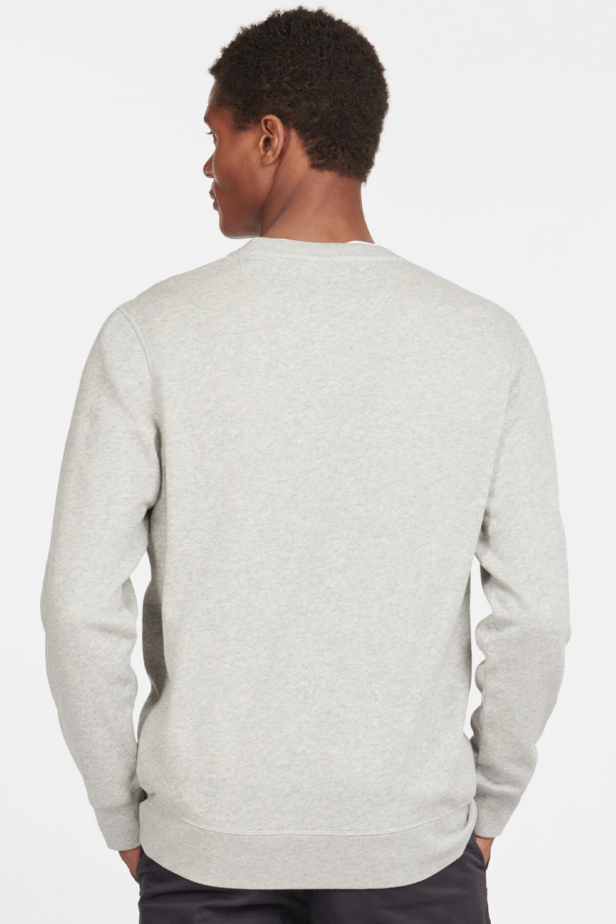 Prep Logo Crew Sweatshirt - GREY MARL