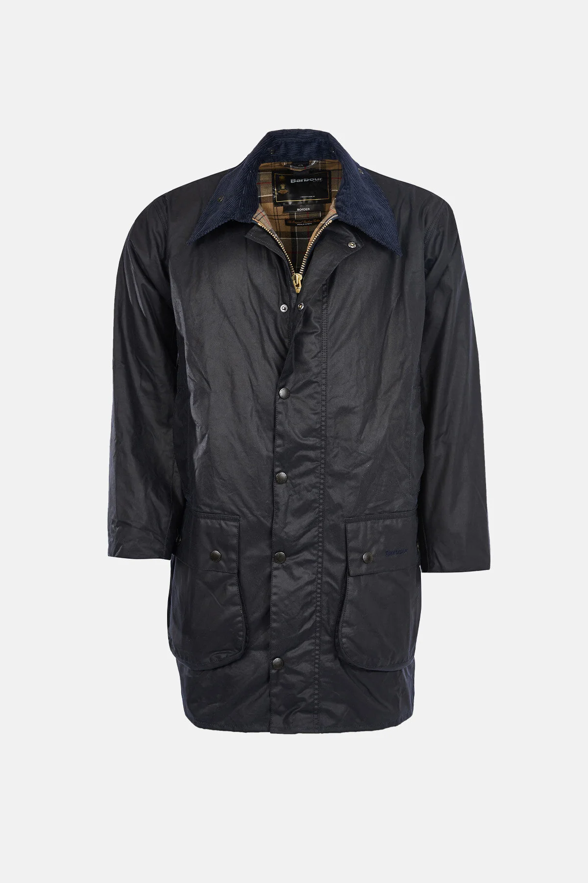 Border Wax Jacket - NAVY