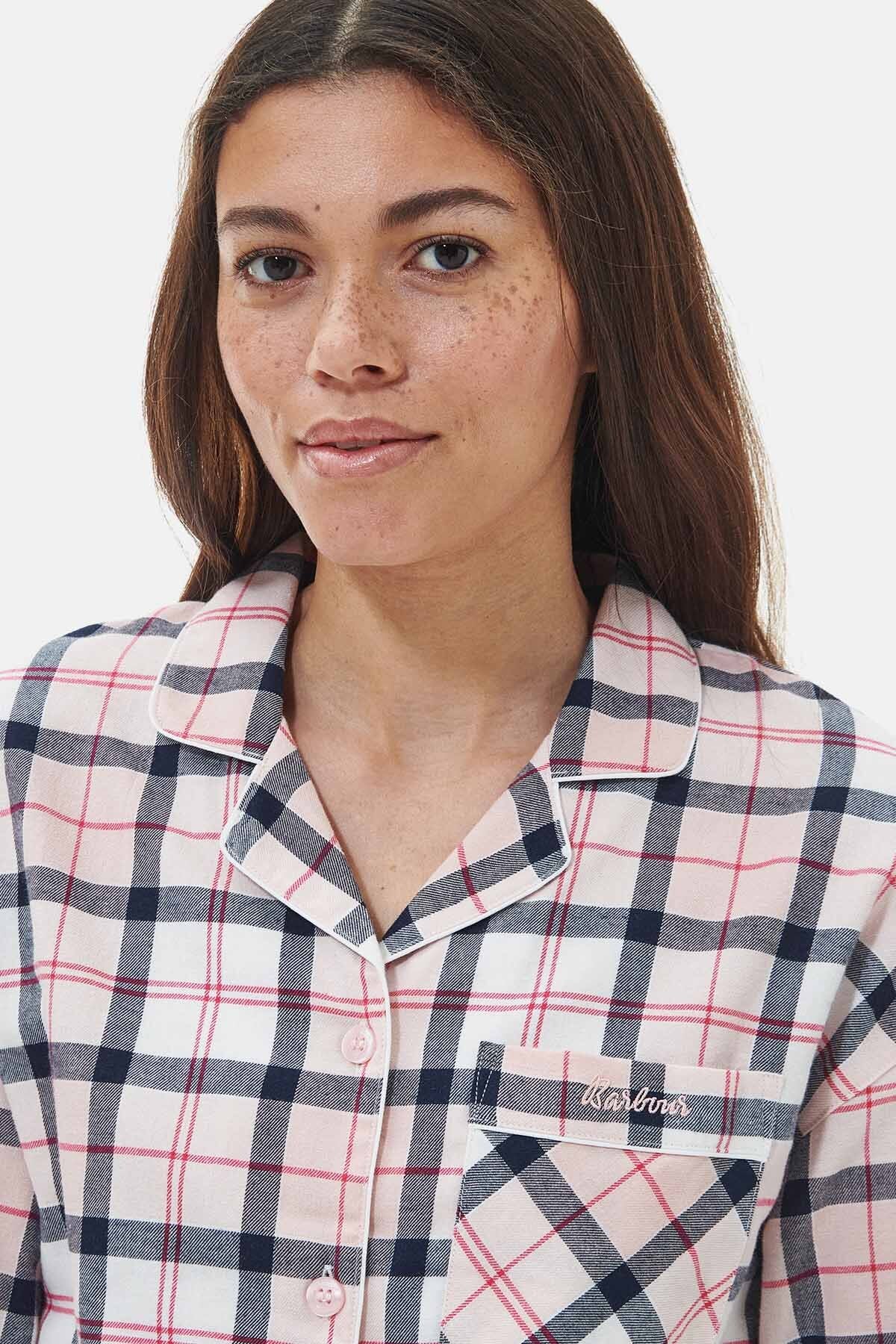 Ellery pyjama set - PINK/NAVY TARTAN