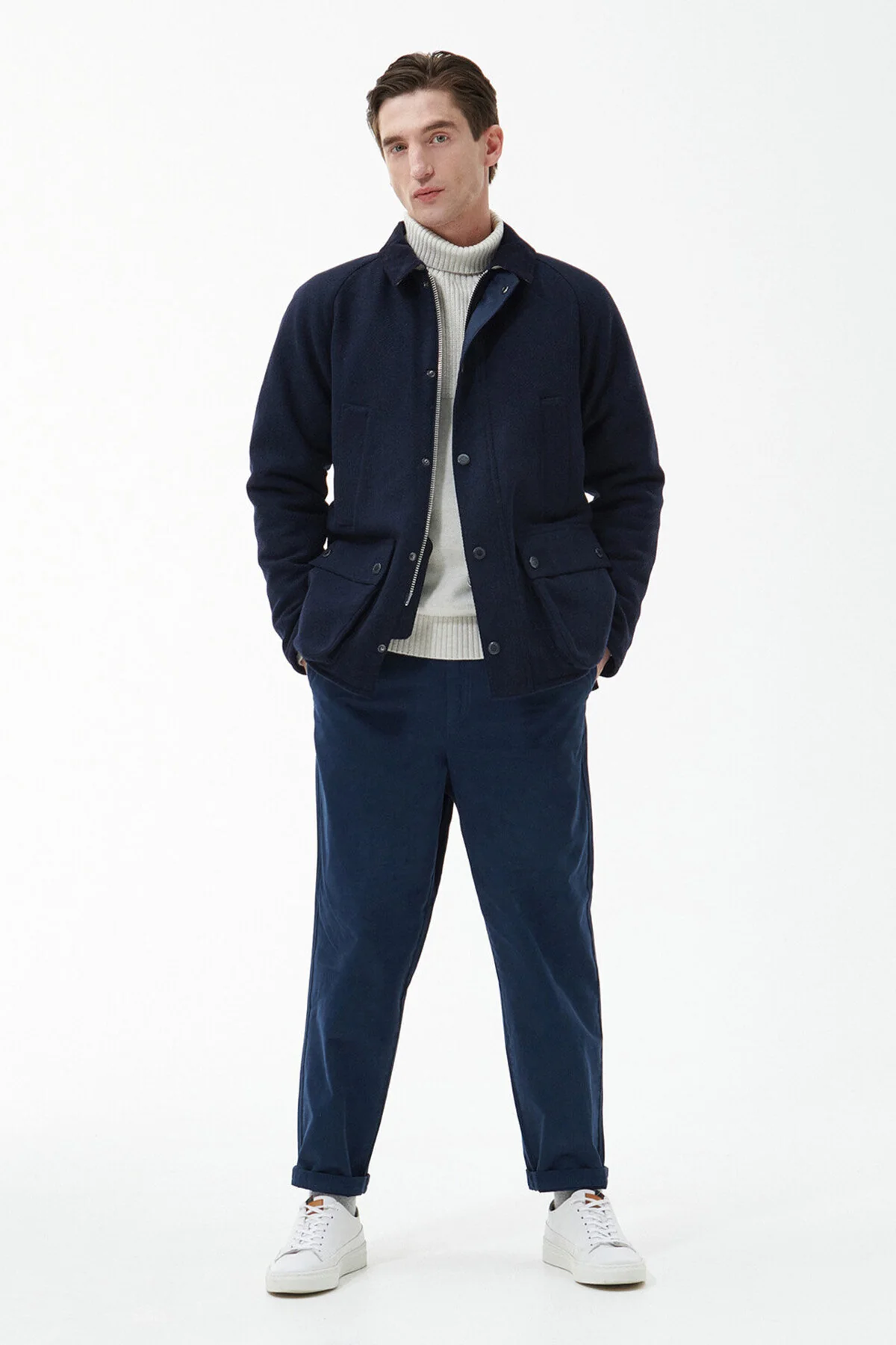 Bedale Wool Jacket - NAVY