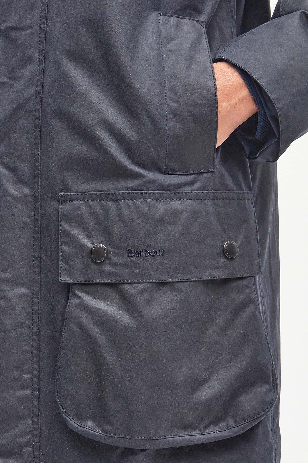 Border Wax Jacket - NAVY