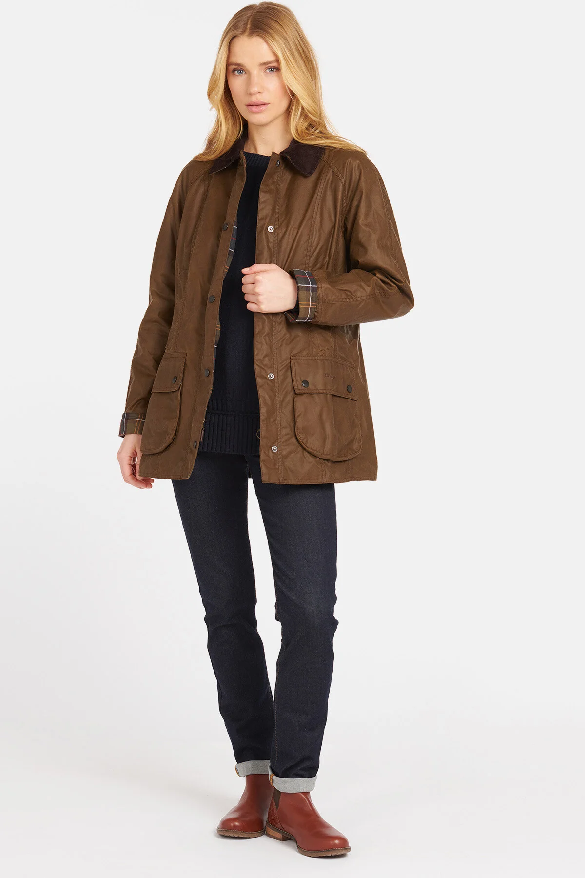 Beadnell Wax Jacket - BARK
