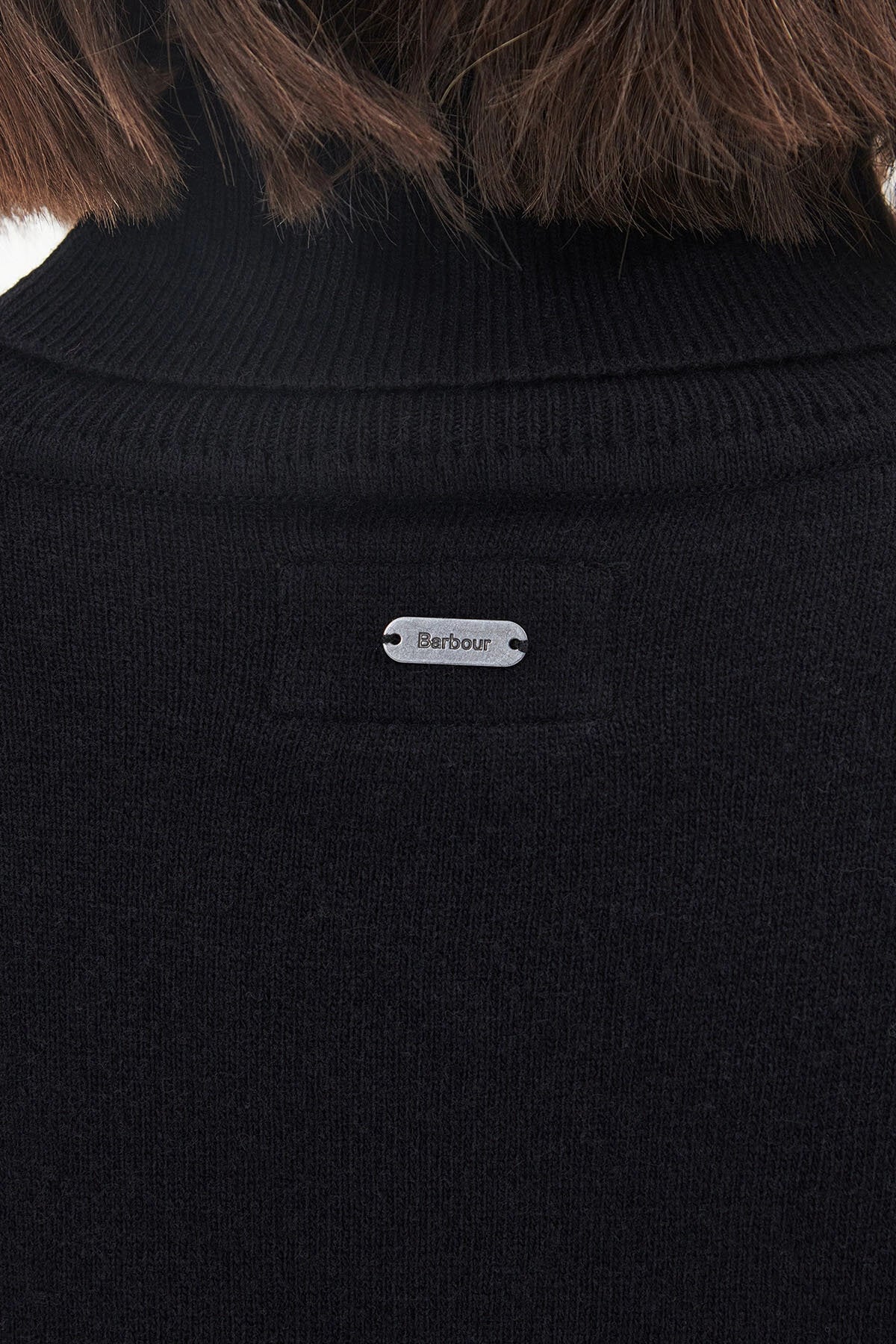 Roll Collar Sweater - BLACK HESSIAN TARTAN