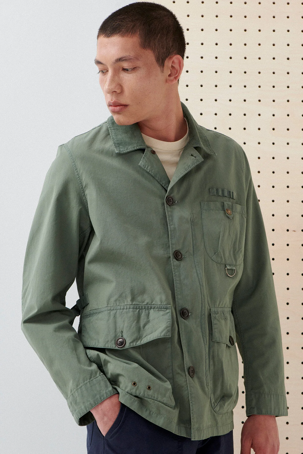 Cotton Salter Overshirt - AGAVE
