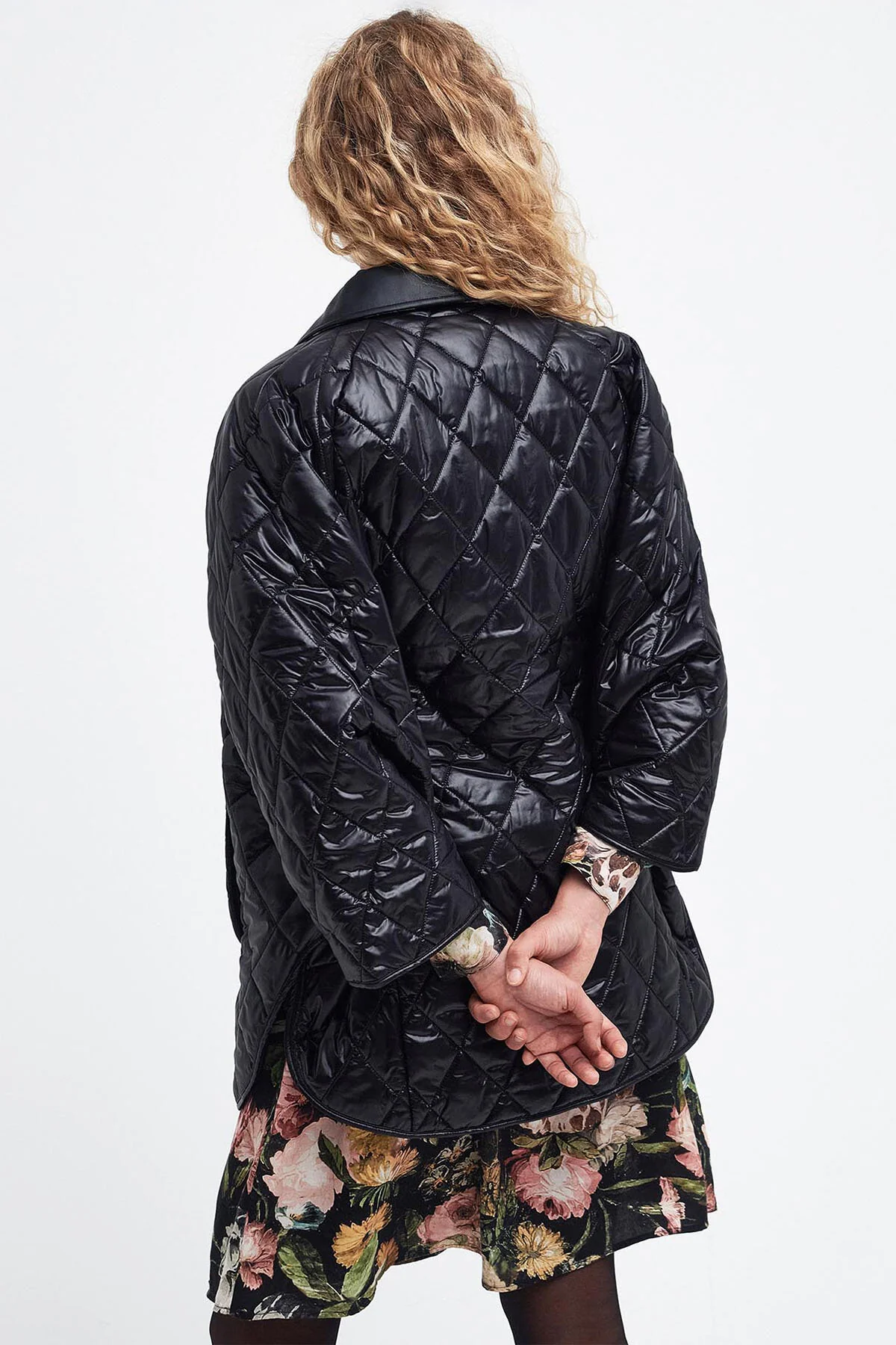 Tolsford Quilted Cape - BLACK