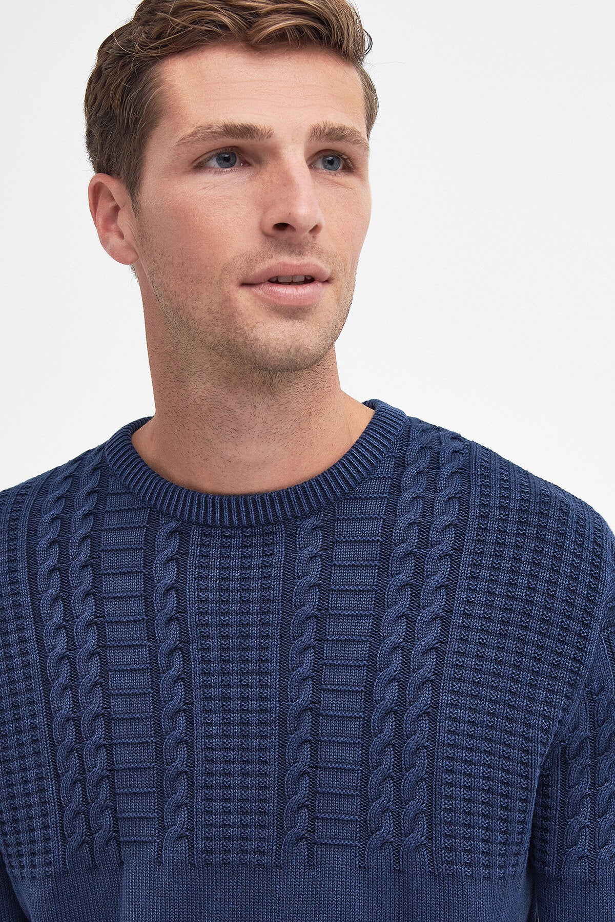 Ilderton Crew Neck Jumper - INDIGO