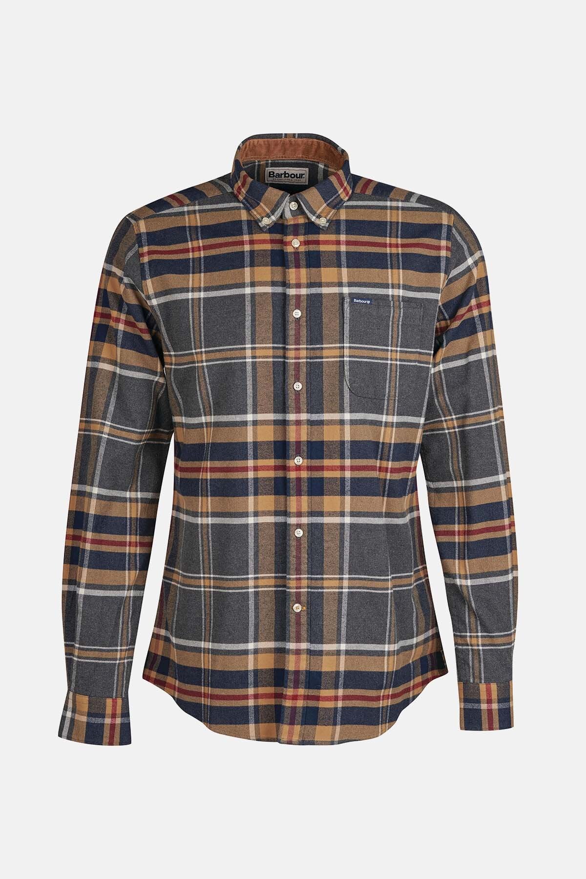 Ronan Check Shirt - GREY MARL