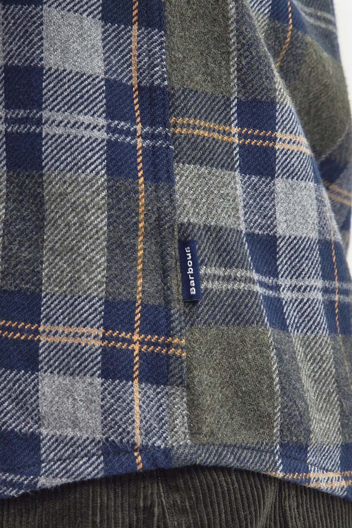 Snowcap Tailored Long-Sleeved Shirt - OLIVE MARL