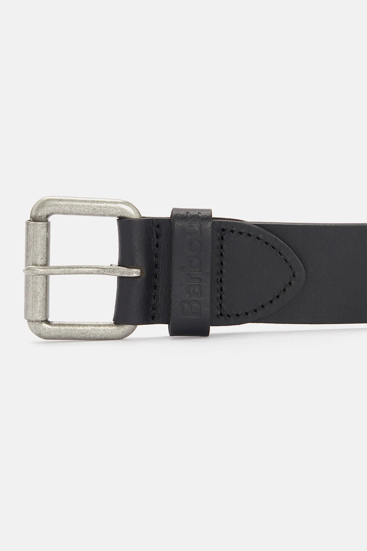Matt Leather Belt - BLACK