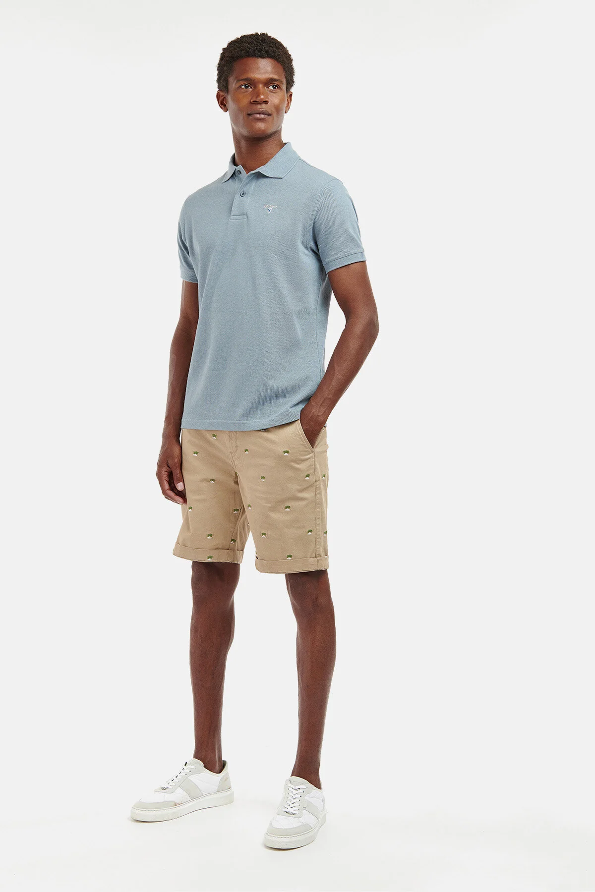 Sports Polo Shirt - WASHED BLUE