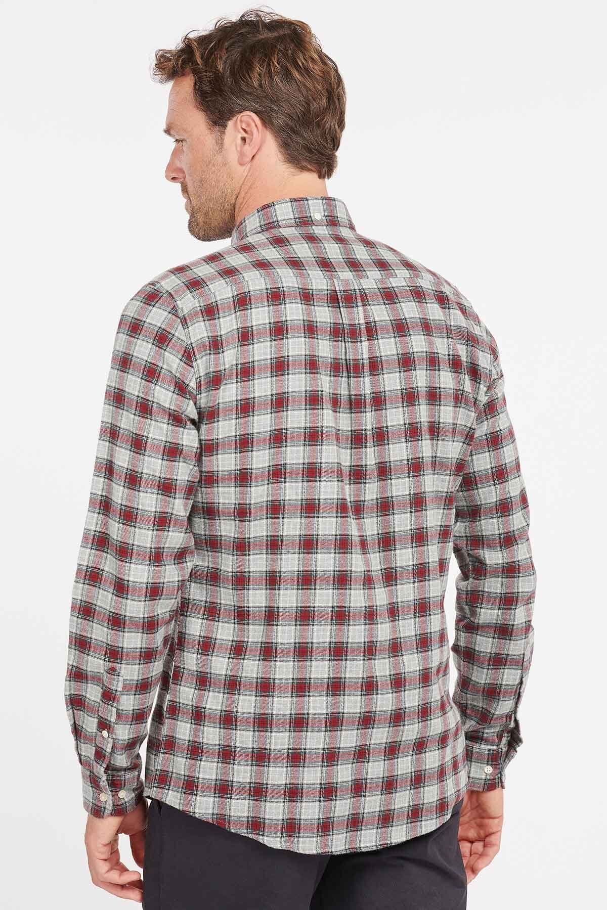 Shirt with breast pocket - GREY MARL