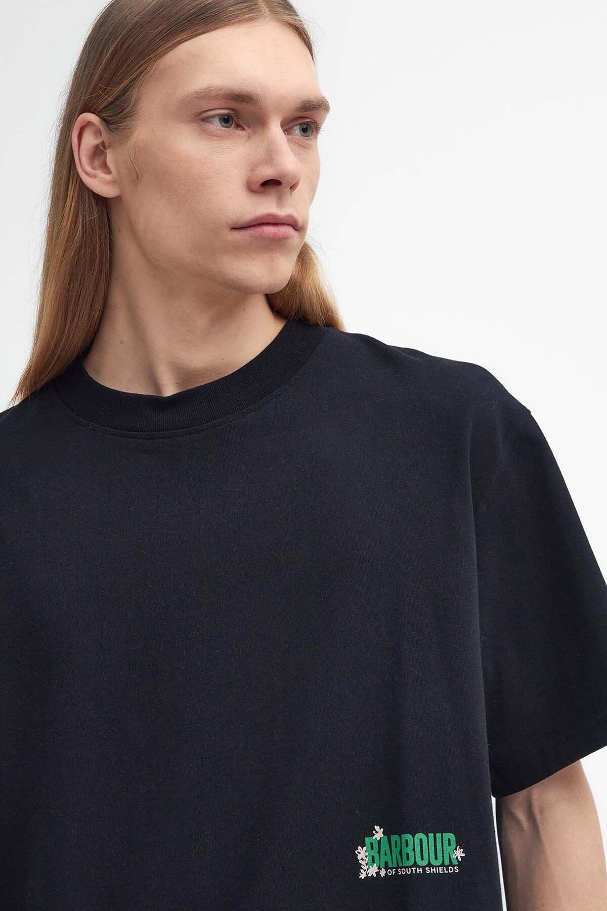 Leonard Oversized Graphic T-Shirt - BLACK