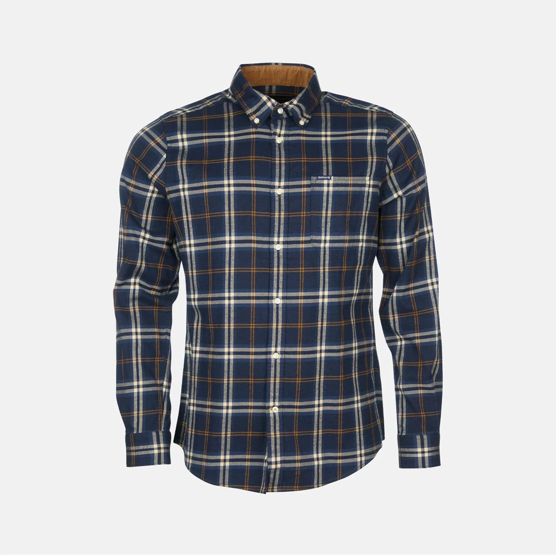 Cotton Shirt with breast pocket - BLUE