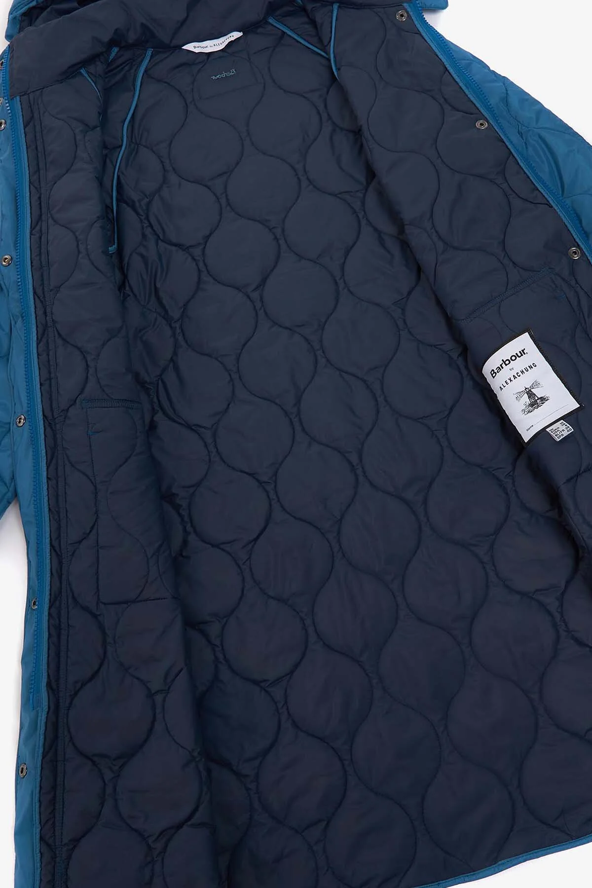 Nevis Quilt Jacket by ALEXACHUNG - HYDRO NAVY