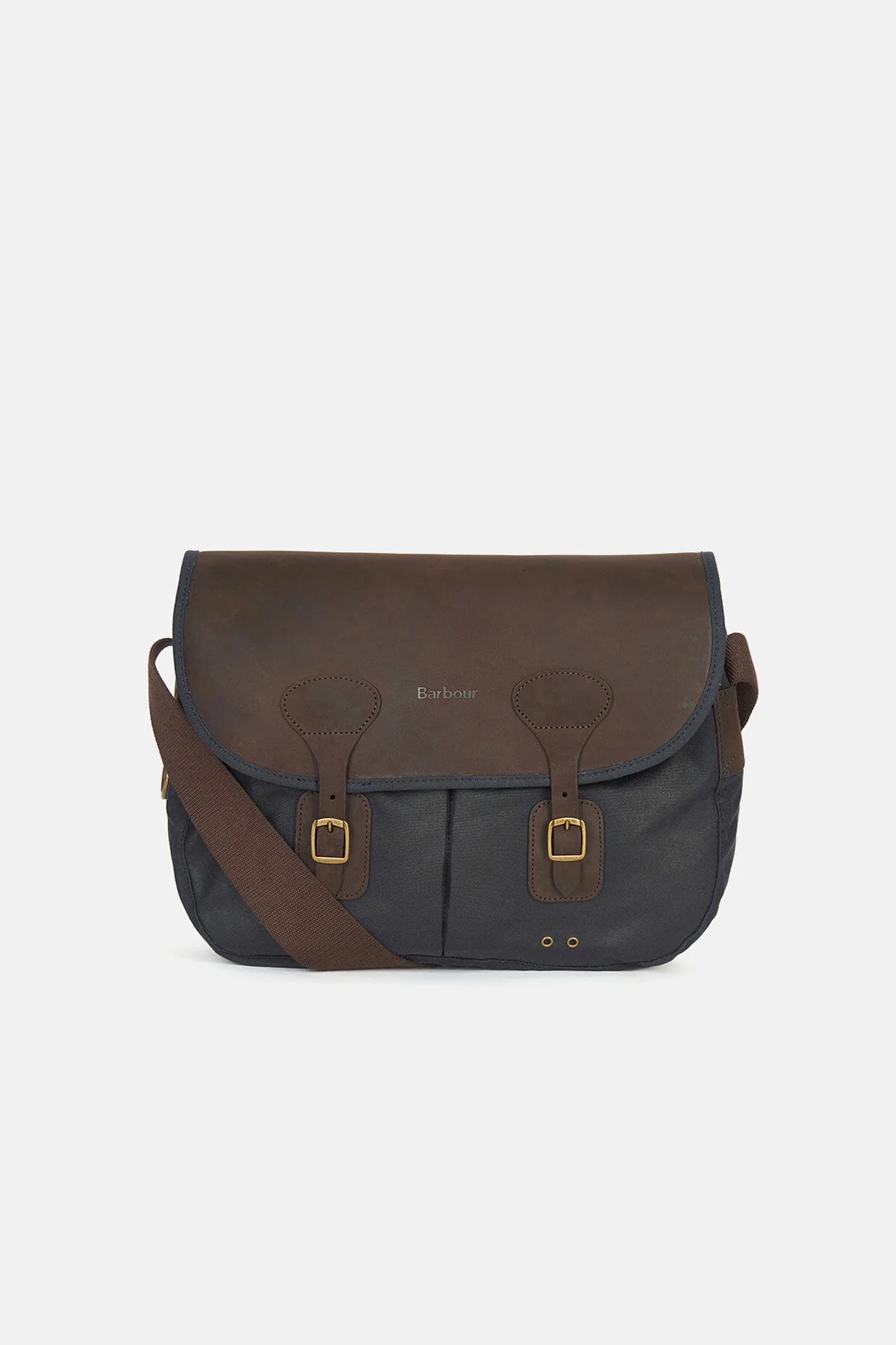 Wax Leather Tarras Bag - NAVY