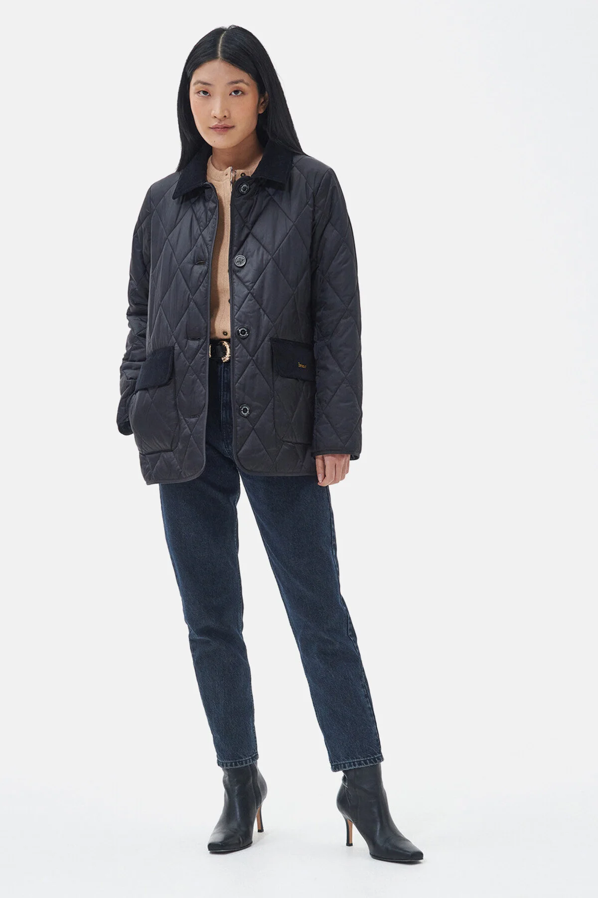 Bragar Quilted Jacket - BLACK/ANCIENT