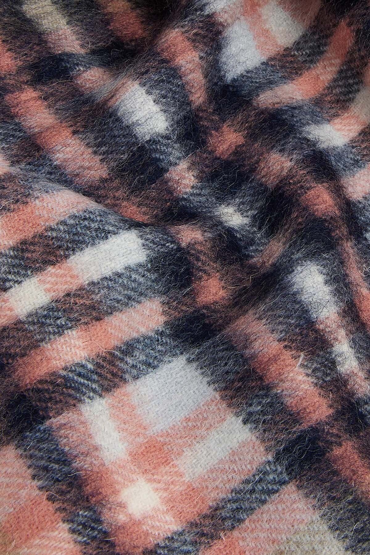 Lonnen Check Scarf - WHITE PEPPER