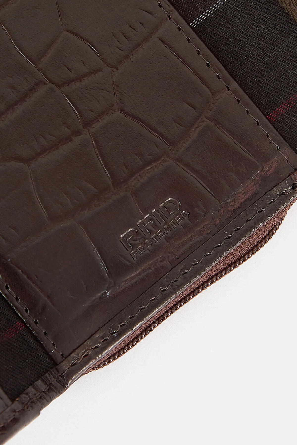 Croc French Purse - BLACK CHERRY