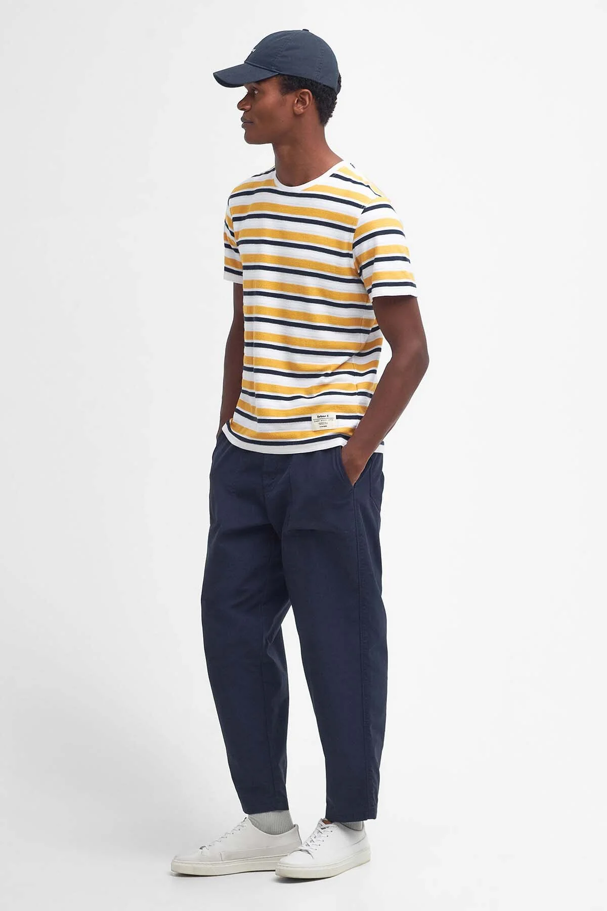 Whitwell Striped T-Shirt - HONEY GOLD