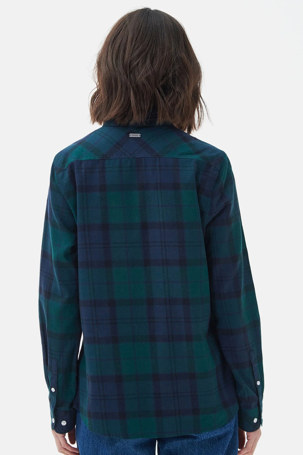 Bredon Shirt - BLACK/SAGE TARTAN