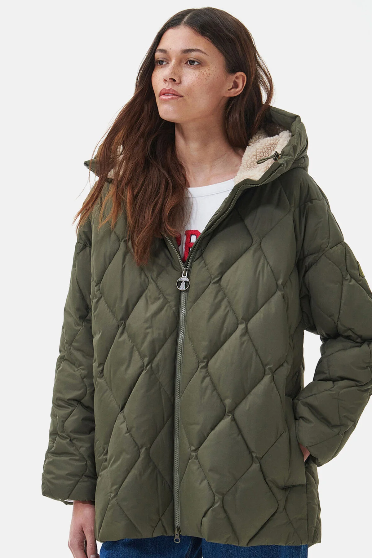 Aster Quilted Jacket - DEEP OLIVE