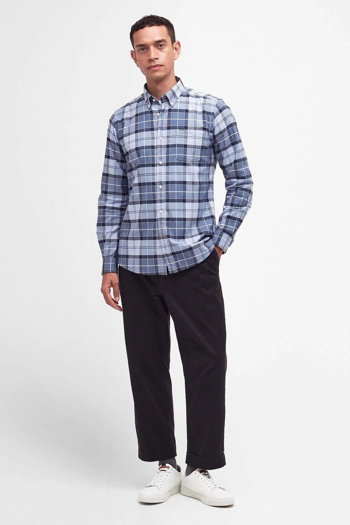 Lewis Tailored Shirt - BERWICK BLUE TARTAN