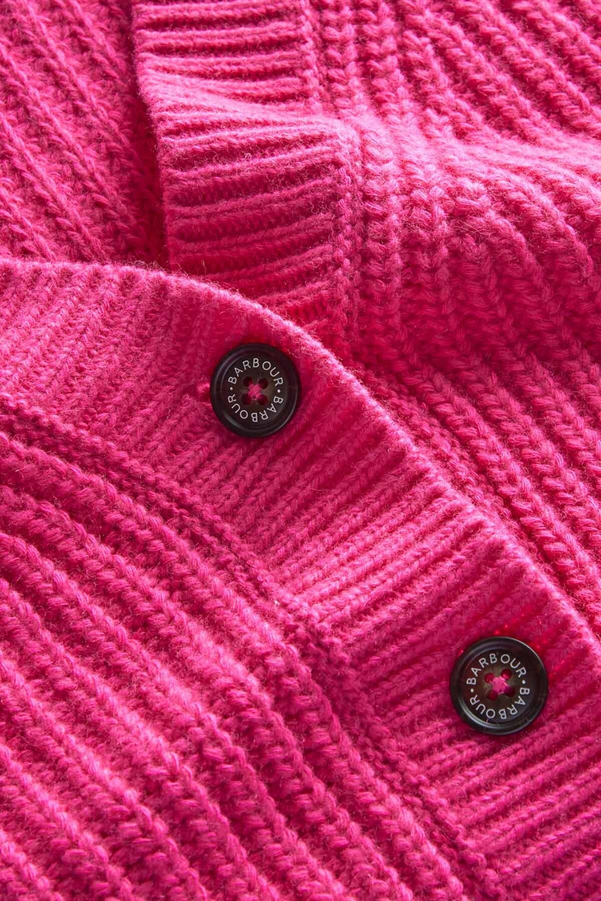 Bracken Knitted Cardigan - PINK DAHLIA