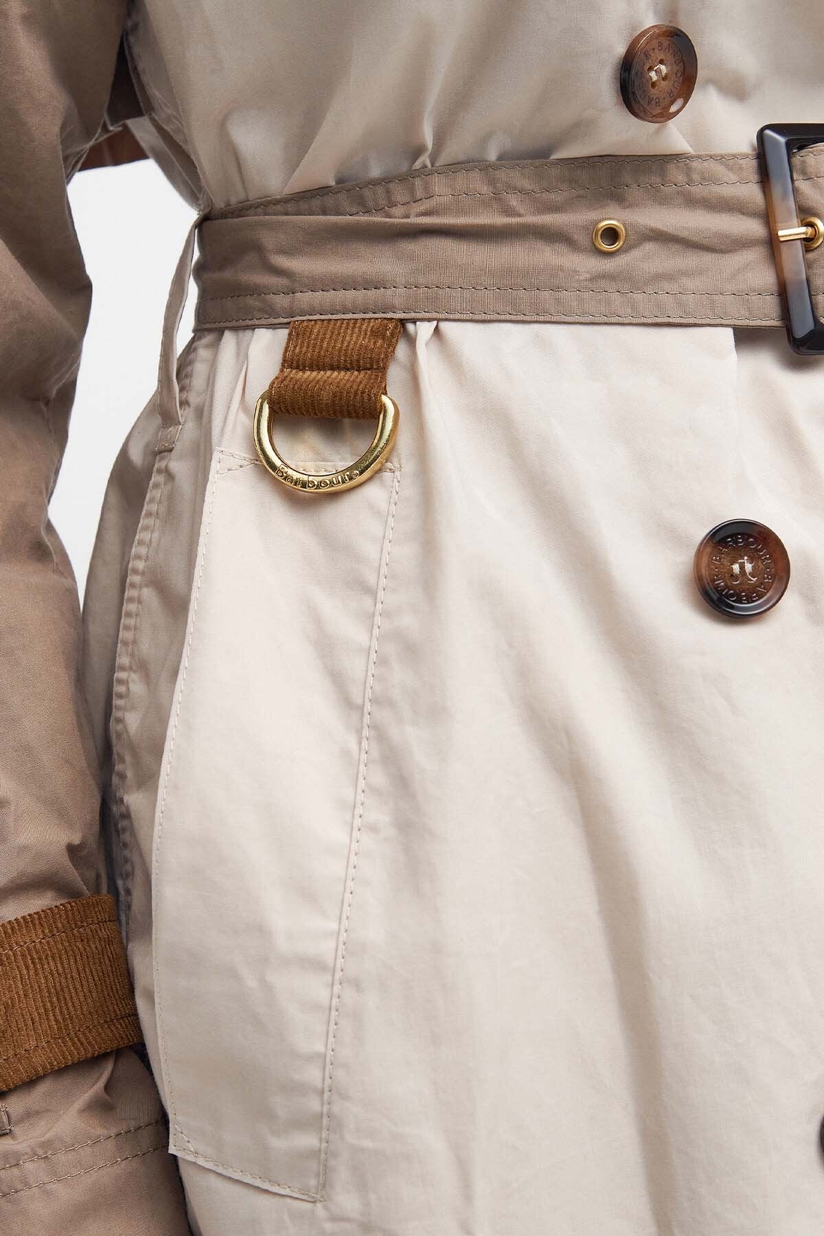 Ingleby Showerproof Trench Coat - OATMEAL/SUMMER NAVY